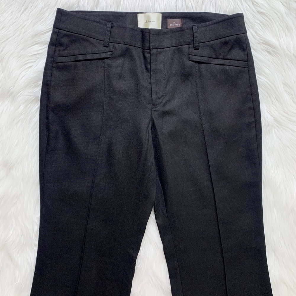 SOLD-Anthropologie Black Bootcut Trouser Pants - Picture 5 of 11